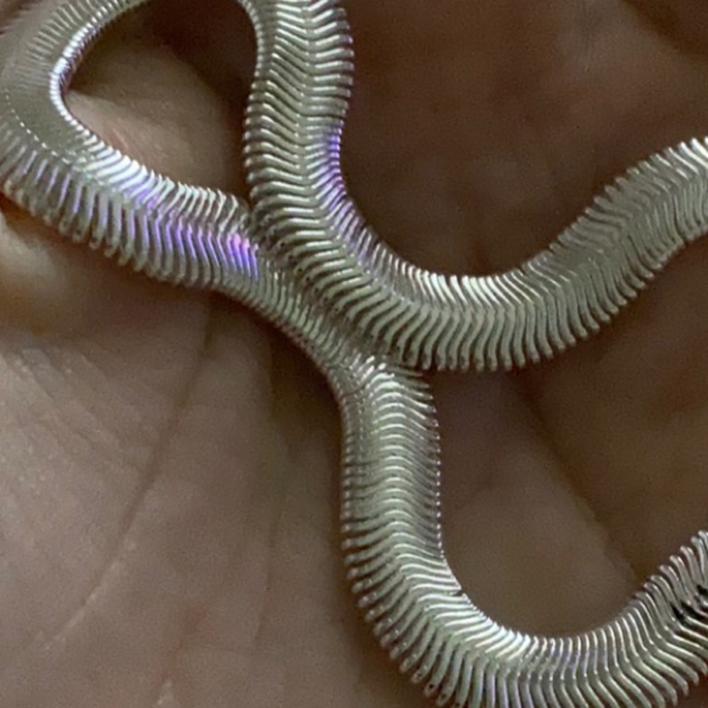 NEW 925 Sterling Silver Snake Necklace/bracelet - Picture 3 of 3